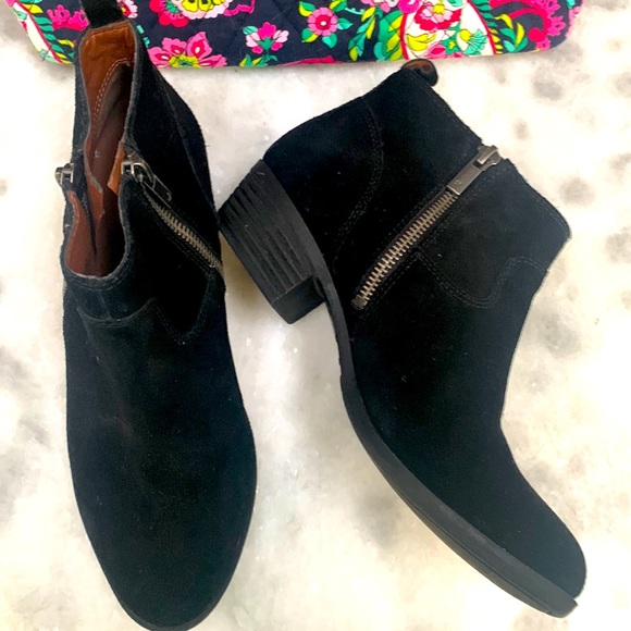 Lucky Brand Shoes - Lucky Brand Women’s Booties Black Suede Leather 8
